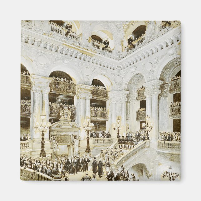 Invigning av Paris Opera House Magnet (Framsidan)