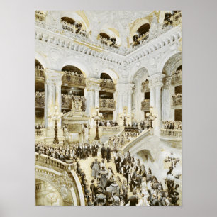 Invigning av Paris Opera House Poster