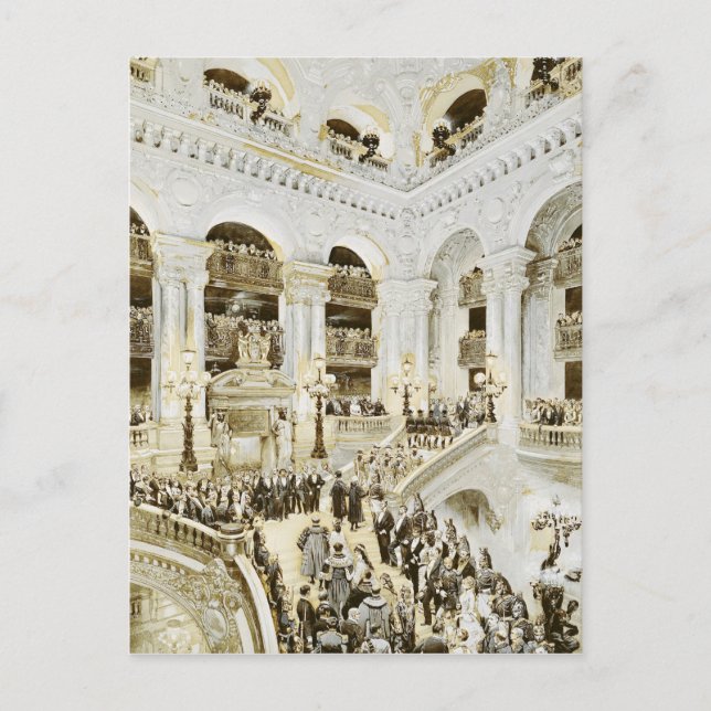 Invigning av Paris Opera House Vykort (Framsida)