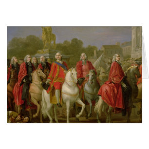 Invigning av stället Louis XV Hälsningskort