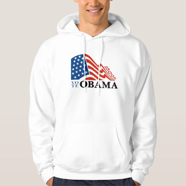 Invigning för för OBAMA flaggaT-tröja & Sweatshirt Med Luva (Framsida)