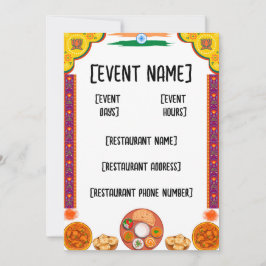 Invigning och invigning av indiska restauranger inbjudningar