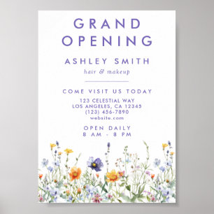 Invigning Wildflower Grand Opening Poster