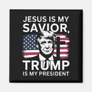 Invigningen 2025 Jesus och Trump Magnet