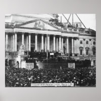 Invigningen av Abraham Lincoln 4 mars 1861
