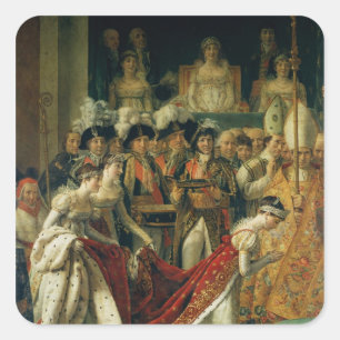 Invigningen av kejsaren Napoleon Fyrkantigt Klistermärke