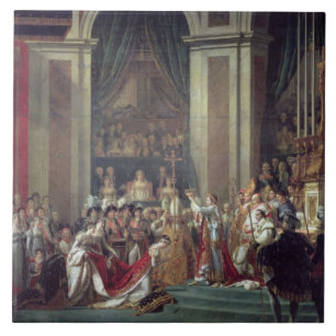Invigningen av kejsaren Napoleon Kakelplatta