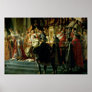 Invigningen av kejsaren Napoleon Poster