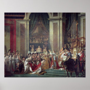 Invigningen av kejsaren Napoleon Poster