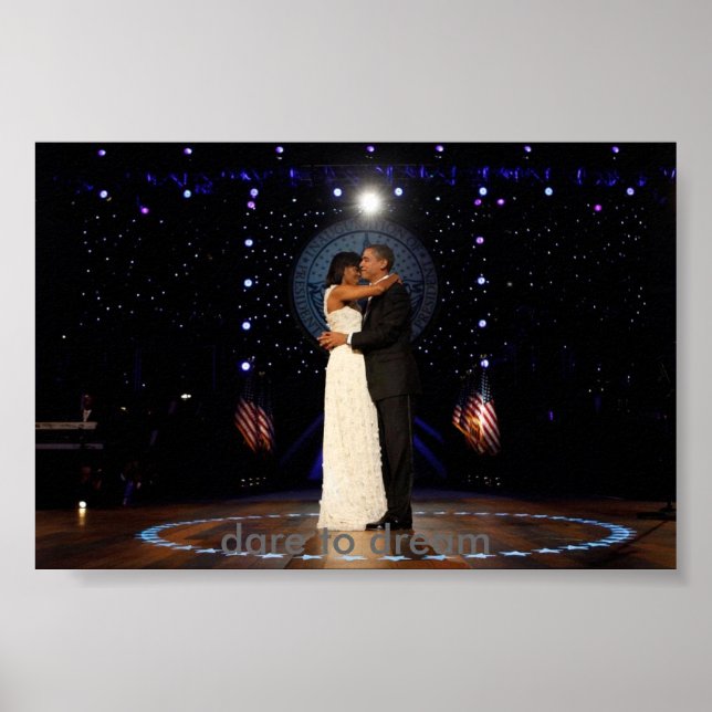 Invigningen av president Barack Obama Dance w/ Mic Poster (Framsidan)