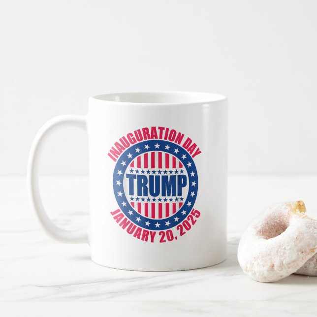 Invigningen av president Donald Trump Kaffemugg (Med munk)