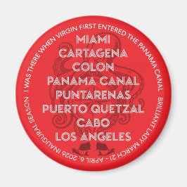 Invigningens Panama Canal GOBI Segling Magnet