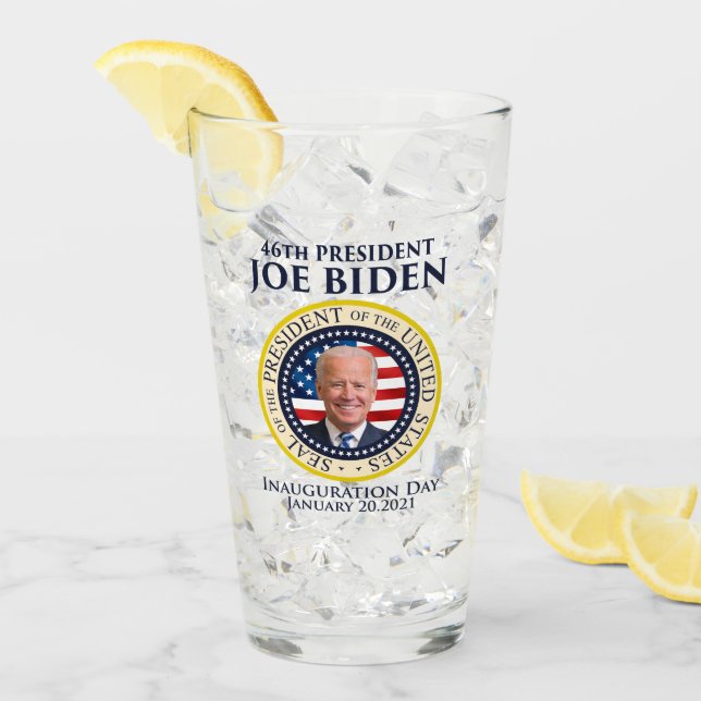 Invigningsdag 2021 President Biden Glaskopp (Framsida Ice)
