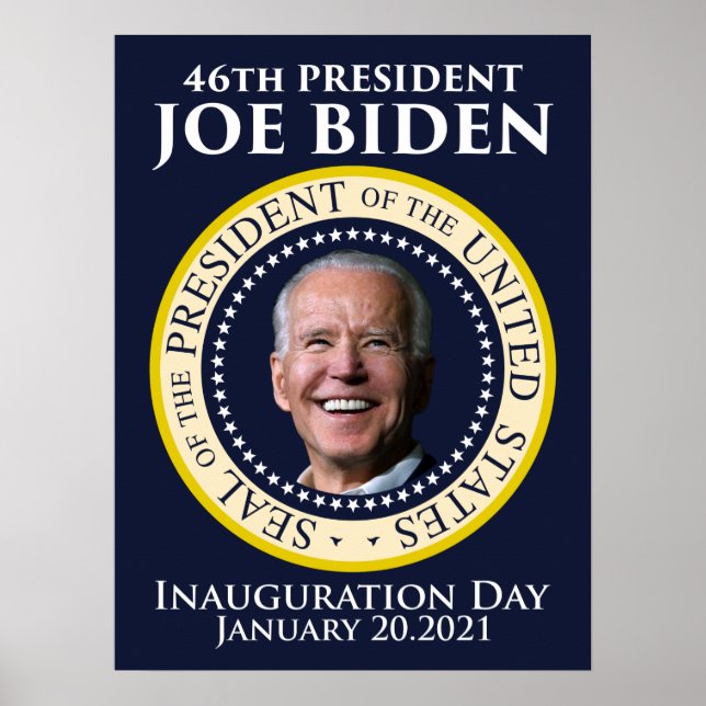 Invigningsdag 2021 President Biden Poster (Framsidan)