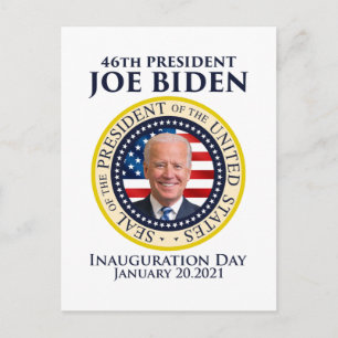 Invigningsdag 2021 President Biden Vykort