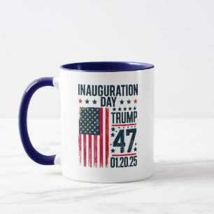 Invigningsdag 47 president Donald Trump 2025 Mugg