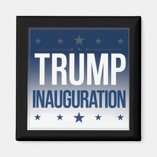 Invigningsdagen 2025 - Donald Trump 47:e president Magnet (Framsidan)
