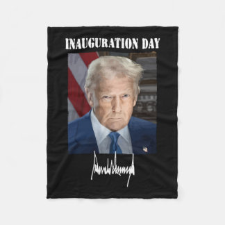 Invigningsdagen 2025 - Donald Trump Presidenten Fleecefilt