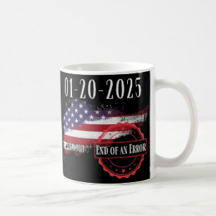 Invigningsdagen den 20 januari 2025 slut på ett fe kaffemugg