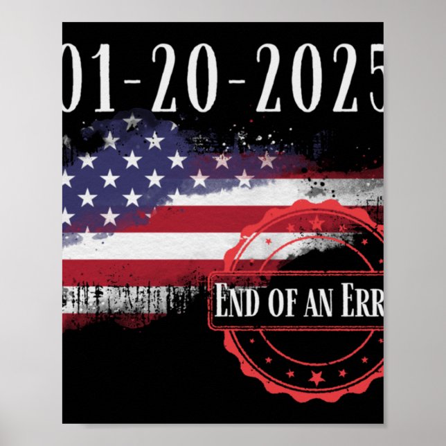 Invigningsdagen den 20 januari 2025 slut på ett fe poster (Framsidan)
