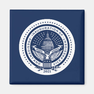 Invigningsdagen för Biden Harris Logotyp 2021 Magnet