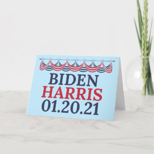 Invigningsdagen för Joe Biden Kamala Harris Kort