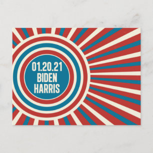 Invigningsdagen i Biden Harris Firande Vykort