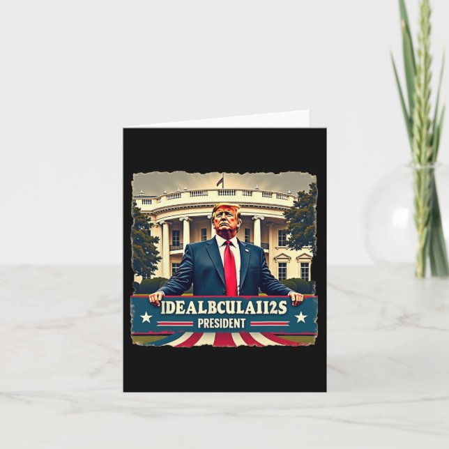 Invigningsdagen President Donald Trump 2025 Kort (Framsida)