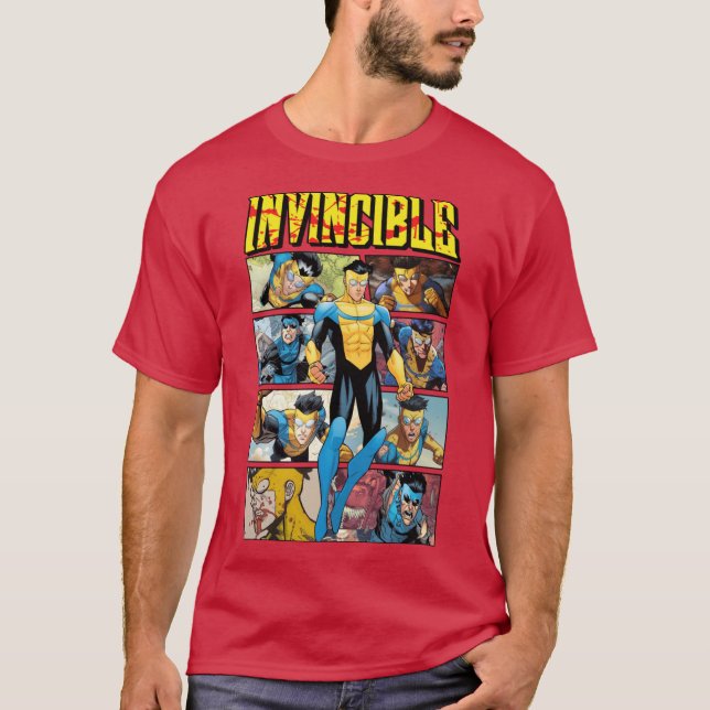 Invincible Comic Retro gift T Shirt (Framsida)