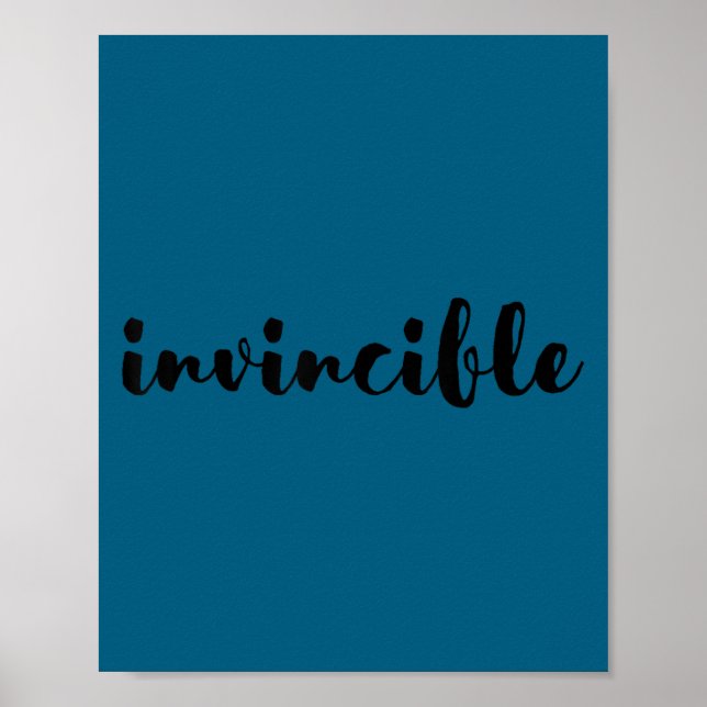 Invincible - Motivational  Poster (Framsidan)