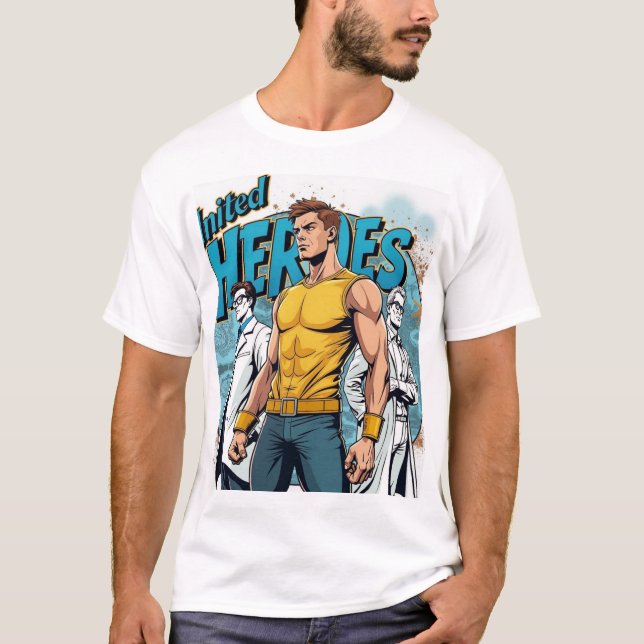 Invincible" Superhero Fan T-Shirt – Inspired by th (Framsida)