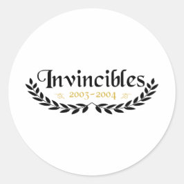 Invincibles Arsenal Runt Klistermärke