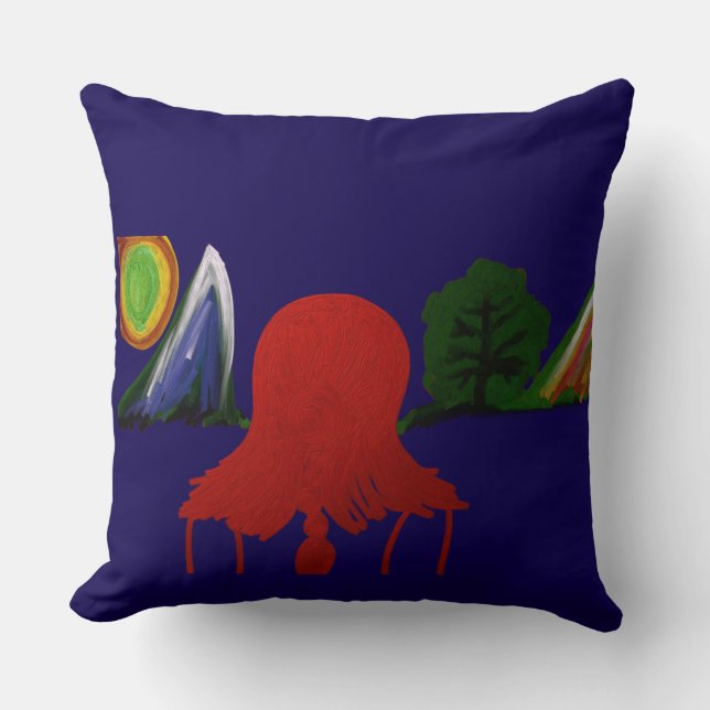 Invisible Girl Trapped in Another Universe Kudde (Framsida)