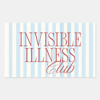 'Invisible Illness Club' Cute Spoonie Sticker Rektangulärt Klistermärke