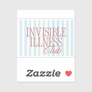 'Invisible Illness Club' Söt Spoonie-dekal Klistermärken