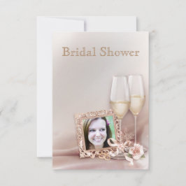 Invit för Möhippan elegant Guld och Elfenbenskuste Inbjudningar