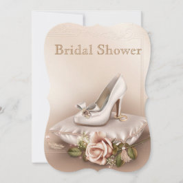 Invit för Möhippan elegant Guld och Elfenbenskuste Inbjudningar