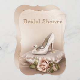 Invit för Möhippan elegant Guld och Elfenbenskuste Inbjudningar