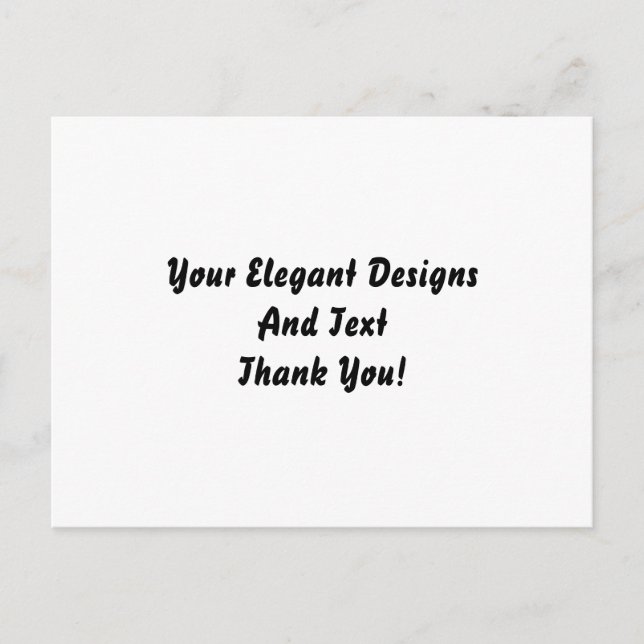 Invit vykort med enkelt och tomt Elegant (Framsida)