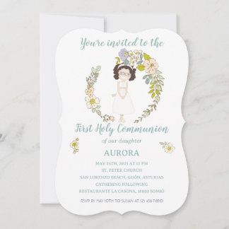 Invitación AURORA Primera Comunión Inbjudningar