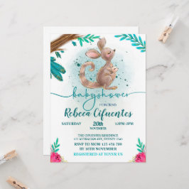 Invitación Baby Shower Canguro Inbjudningar