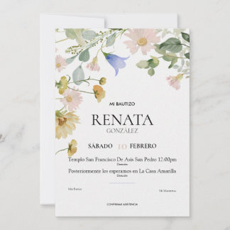 Invitación Bautizo Julkort