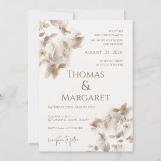 Invitación Boho Wedding Invitation Inbjudningar