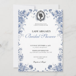Invitación Budget Purple Florals Bridgerton Bridal Inbjudningar