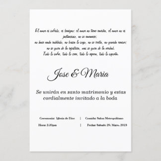invitacion cristiana para bodas färg blanco inbjudningar