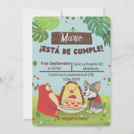 Invitación Cumpleaños Infantil para niño- Fiesta Inbjudningar