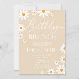 Invitación Daisies Birthday Brunch Party Invitatio Inbjudningar