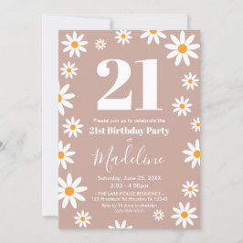 Invitación Daisies Birthday Party Invitation Inbjudningar