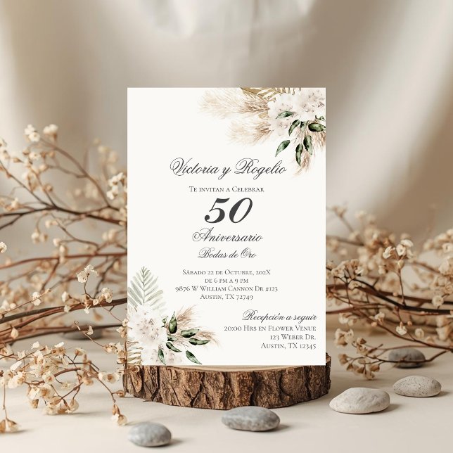 Invitación de 50 Aniversario de Bodas Inbjudningar (Skapare uppladdad)