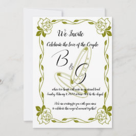 Invitación de Boda Elegante Dorado Inbjudningar